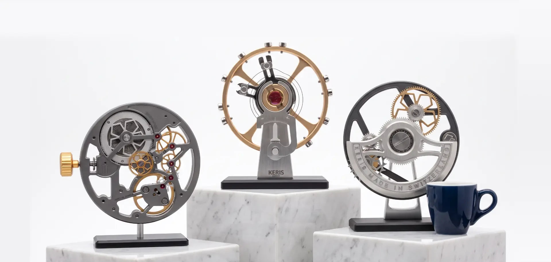 MECA RHODIUM, THE OSCILLATOR et THE WINDING GENEVA présentés en situation